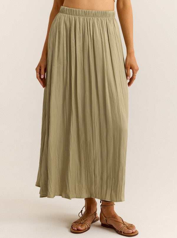 Kahleese Luxe Sheen Midi Skirt