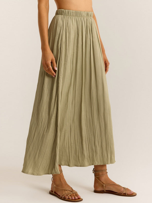 Kahleese Luxe Sheen Midi Skirt