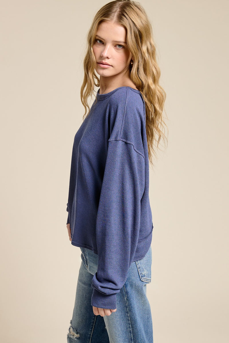 Open-Back Lounge Pullover
