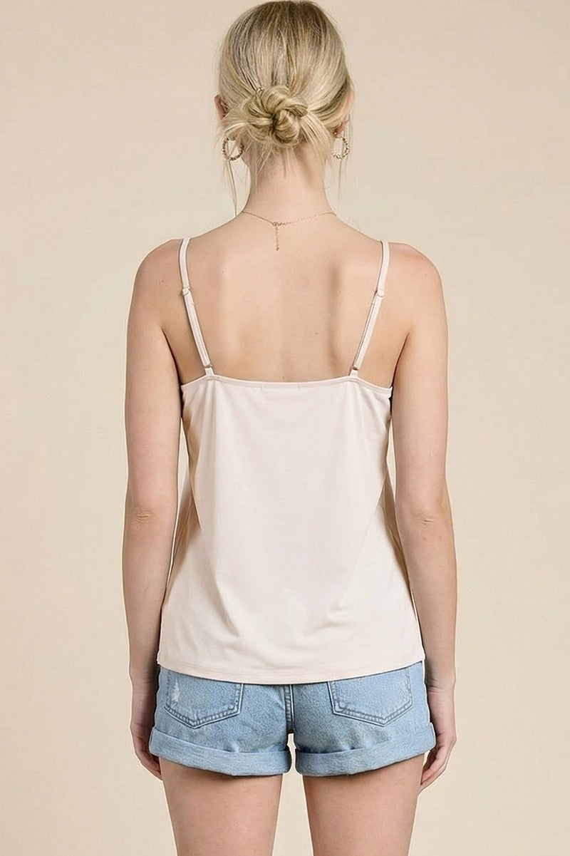 Lacy Satin Effect Cami Top | Charlotte Avery | Ambiance SF