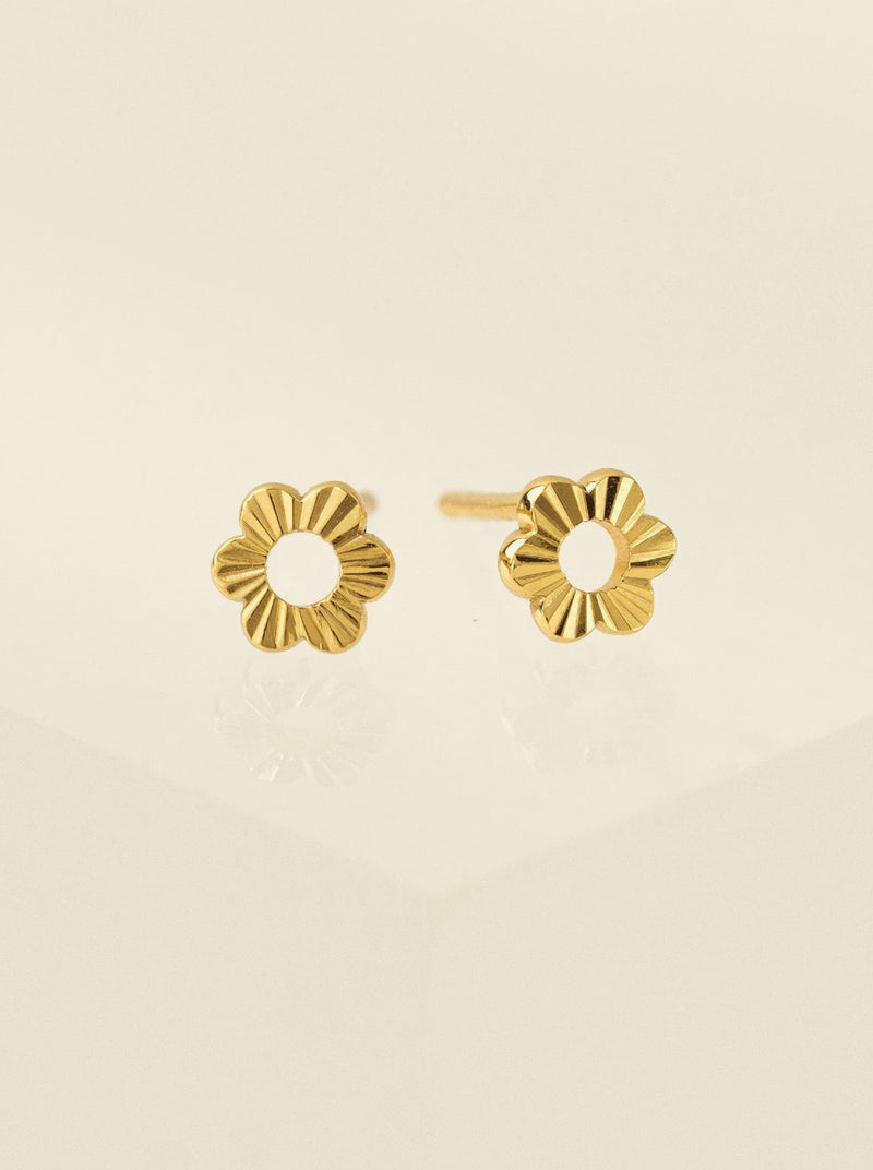 Daisy Fluted Stud Earrings