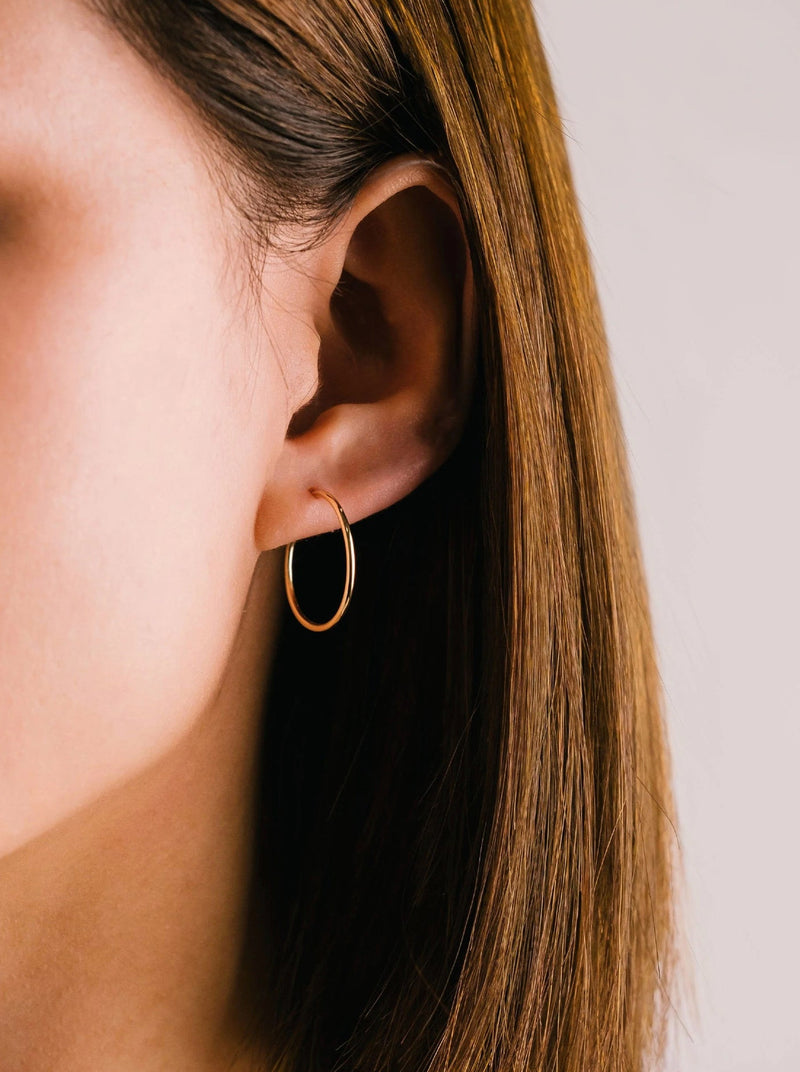 20mm Gold-Filled Infinity Hoop Earrings