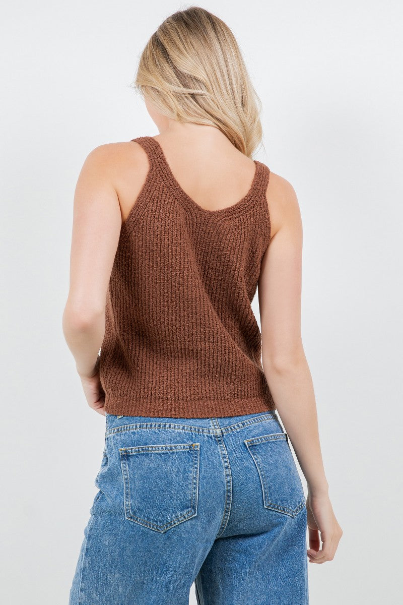 Knit V-Neck Tank