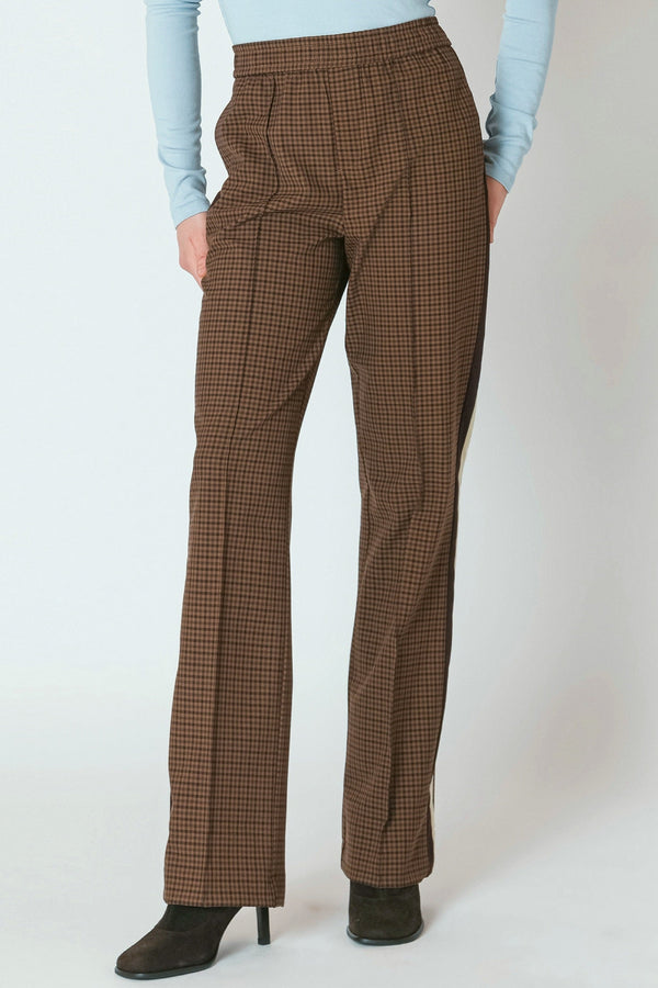 Houndstooth Straight Leg Pant