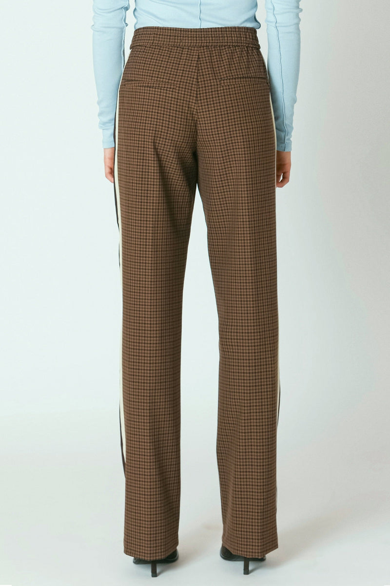 Houndstooth Straight Leg Pant