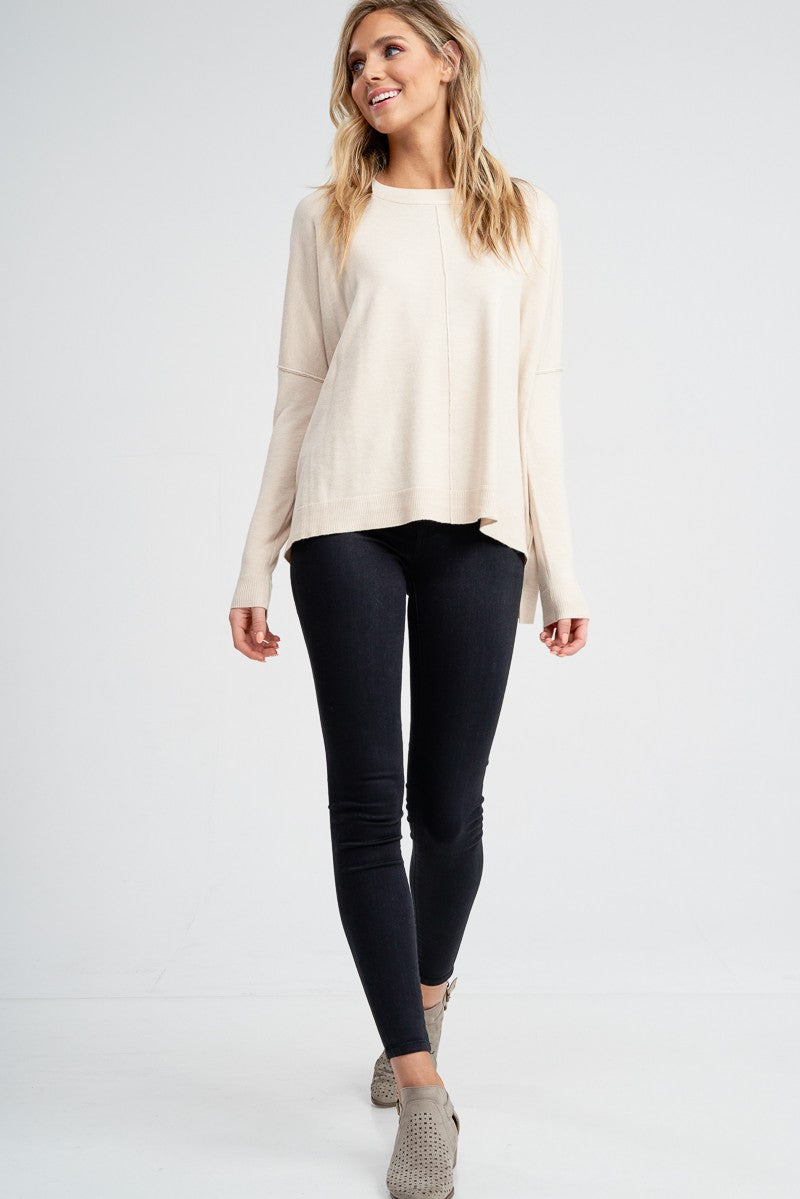 Timeless Dolman Sleeve Sweater Top