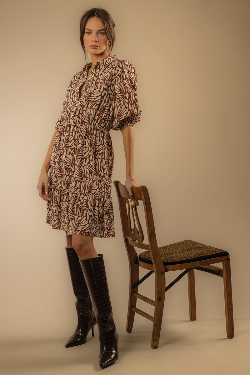 Nichola Bordeaux Dew Dress