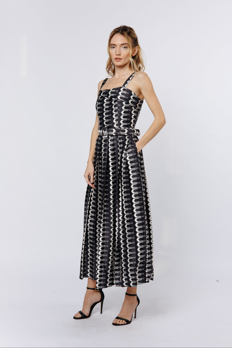 Edia Abstract Geo Maxi Dress