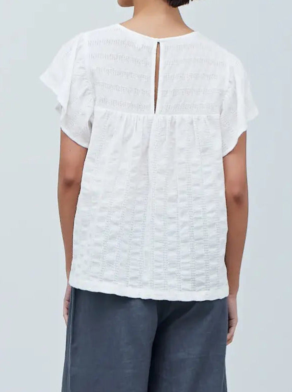 Textured Cotton Blouse