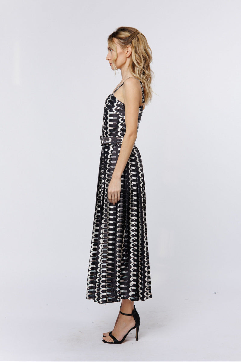 Edia Abstract Geo Maxi Dress