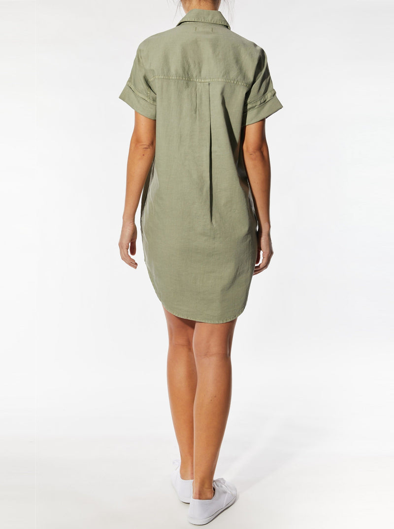 Oversized Shirt Dress - seagrass