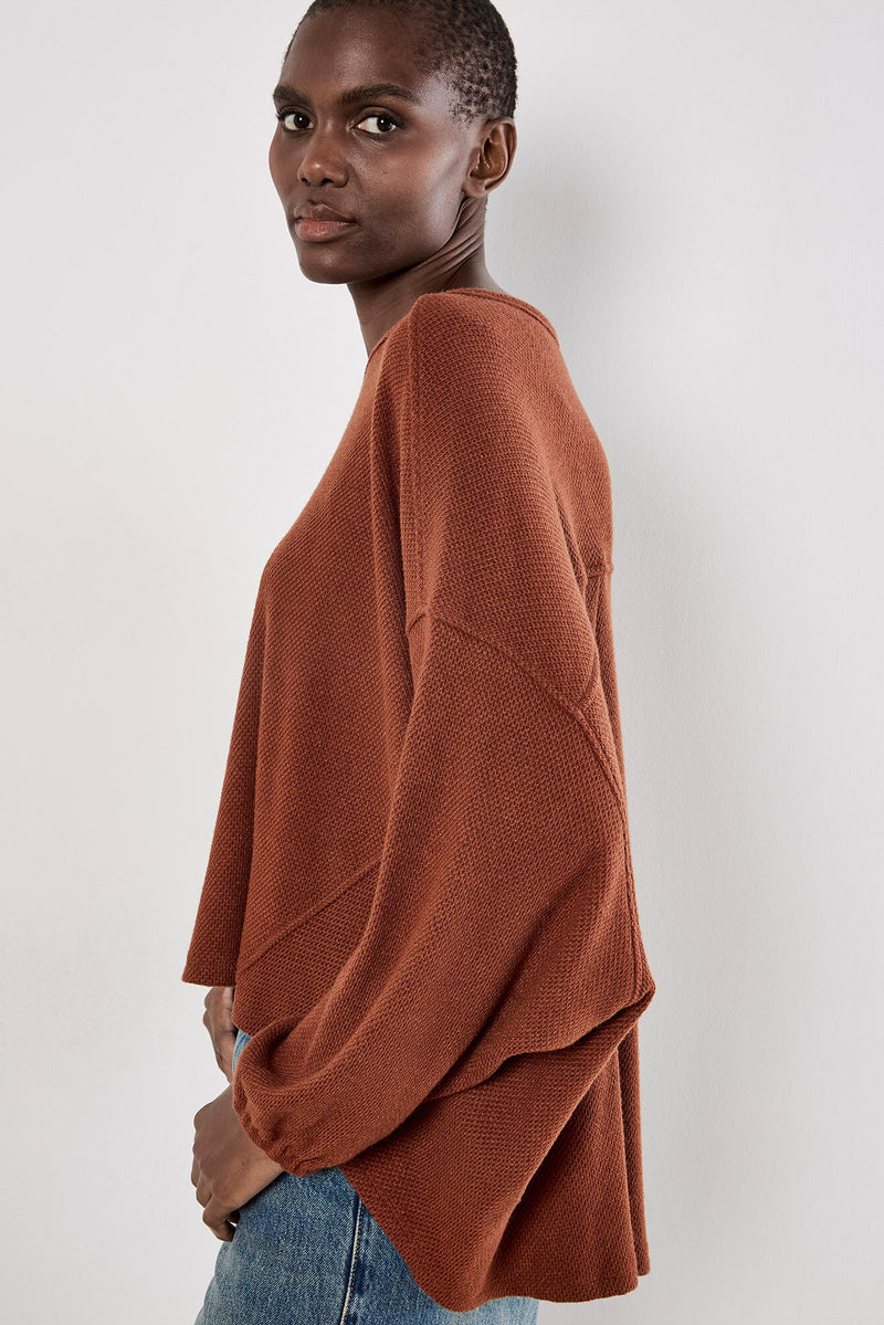 Honeycomb Knit Oversized Top