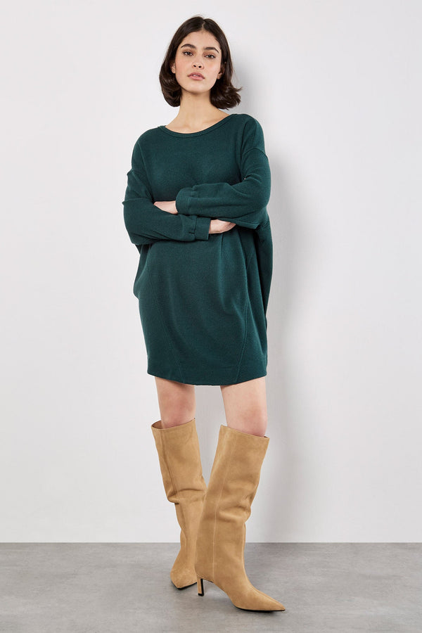 Honeycomb Knit Sweater Mini Dress