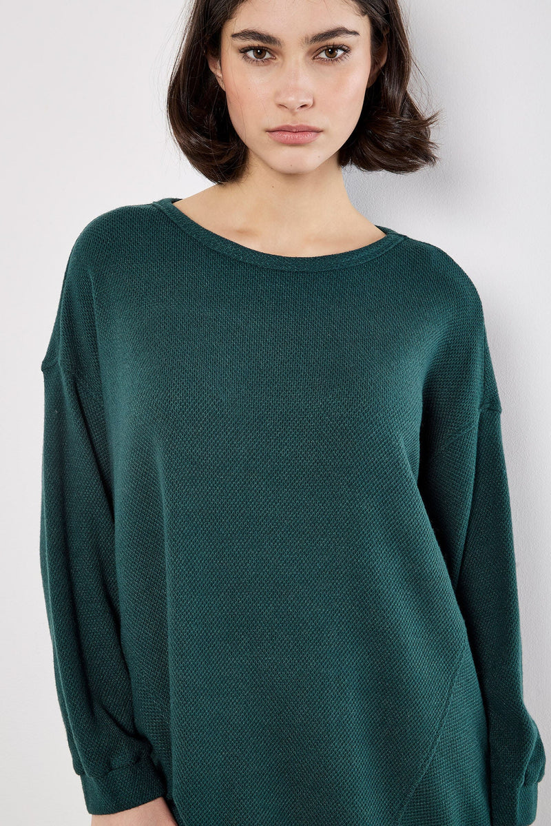 Honeycomb Knit Sweater Mini Dress