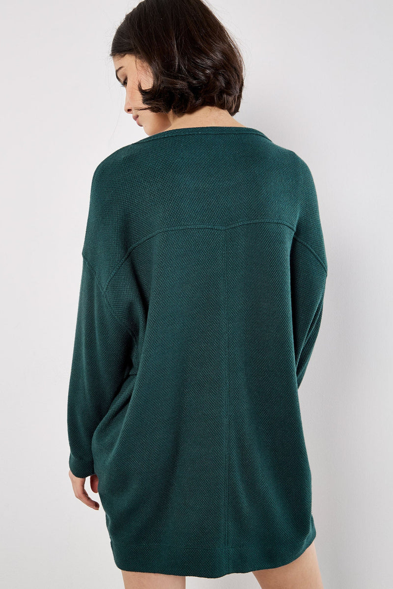 Honeycomb Knit Sweater Mini Dress