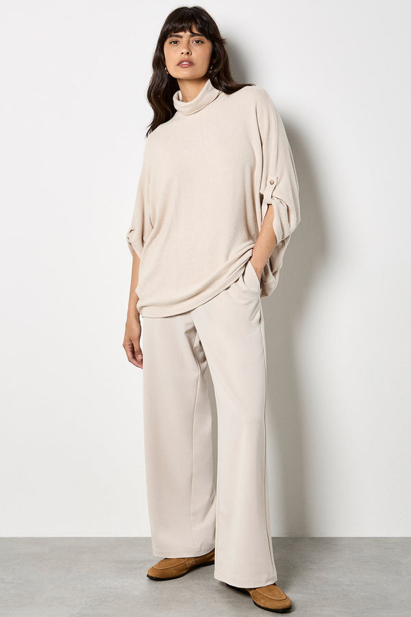 Soft Touch Roll Neck Top