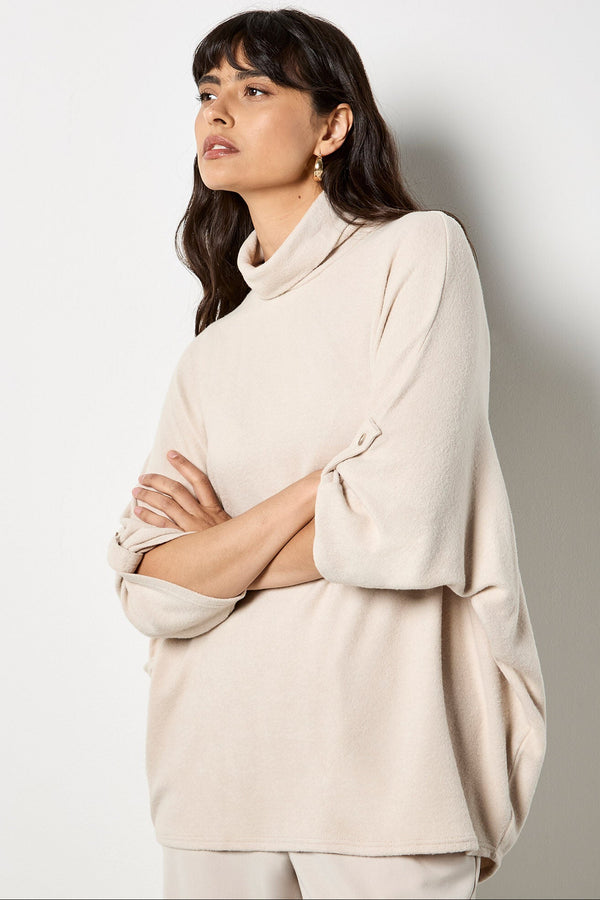 Soft Touch Roll Neck Top