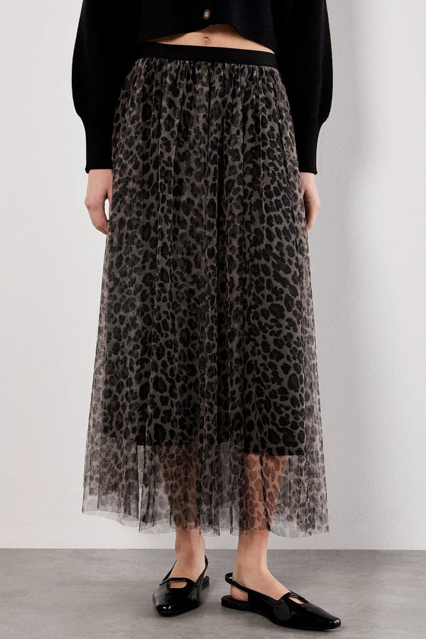 Leopard Tulle Skirt