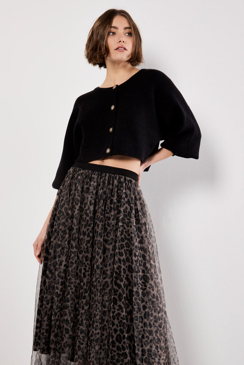 Leopard Tulle Skirt