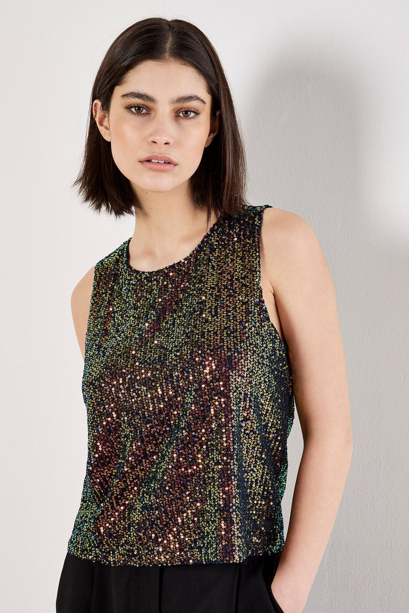 Sequin Shell Top