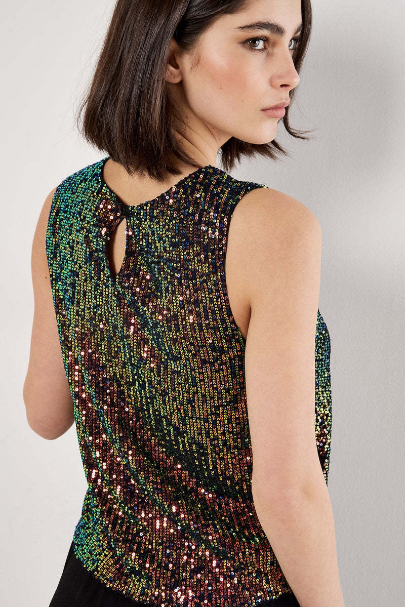 Sequin Shell Top