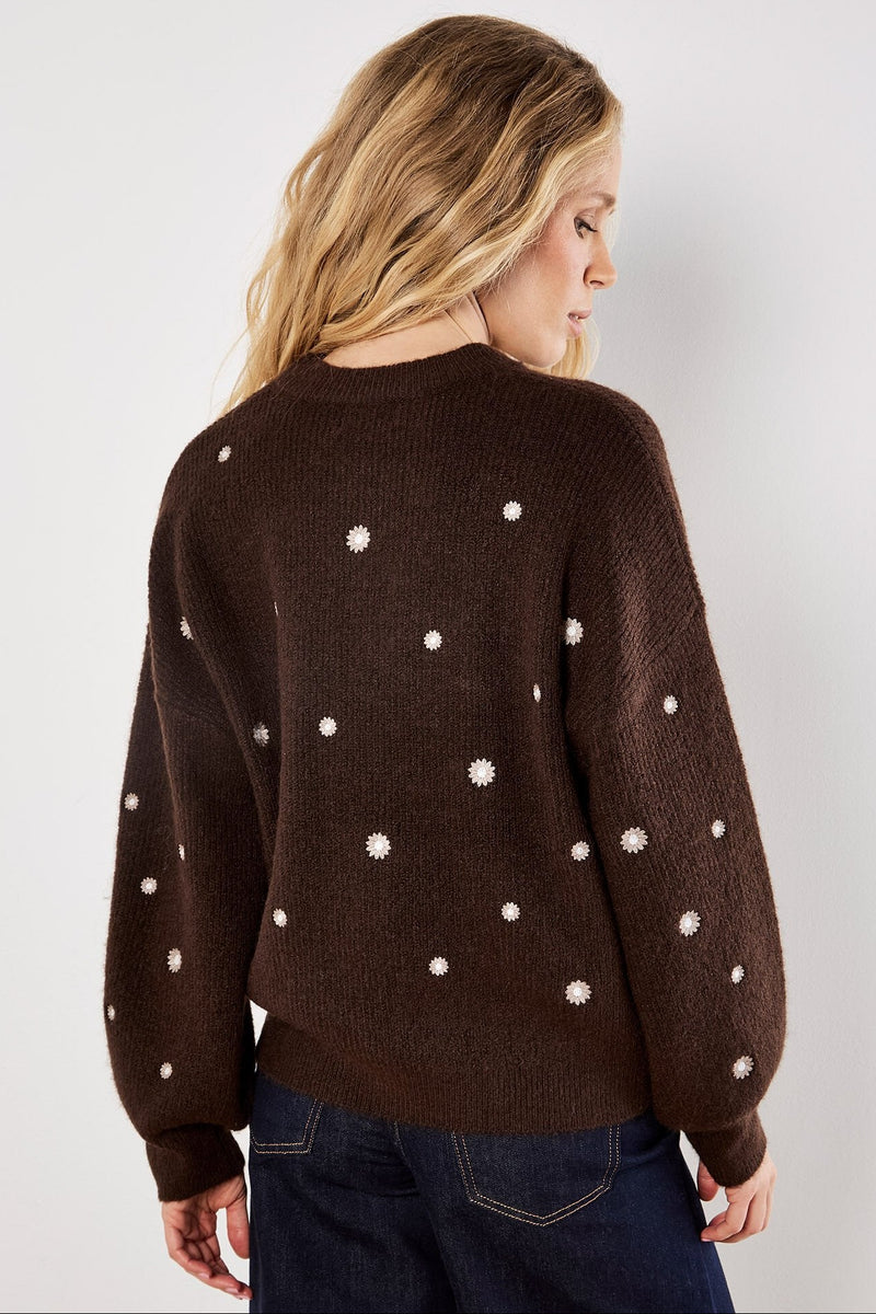 Daisy Embroidered Sweater