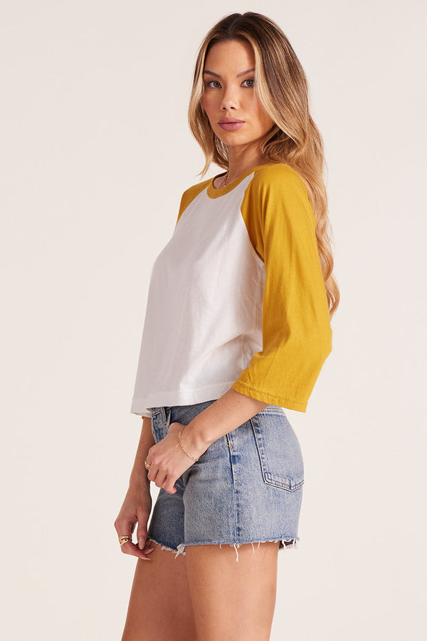 Color Block Crew Neck Raglan