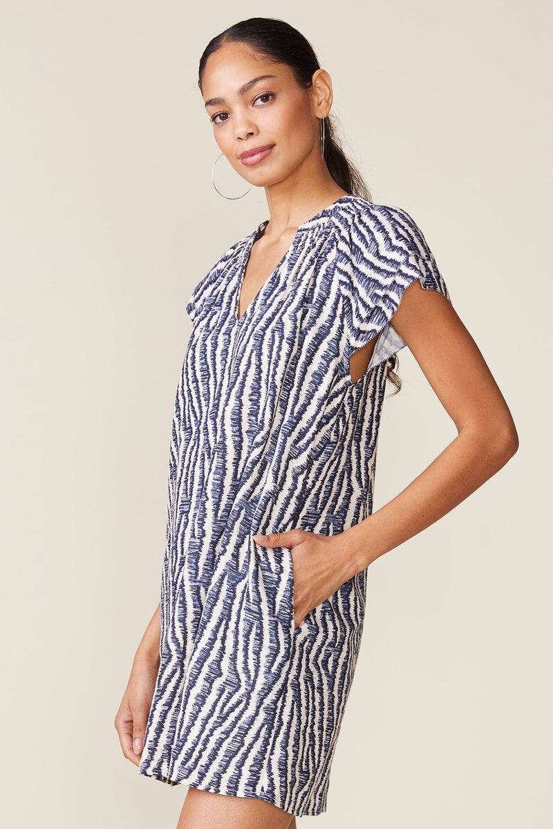Linen Blend Double Flutter Popover Mini