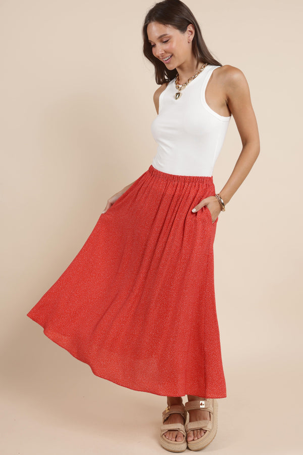 Nina Flowy Midi Skirt