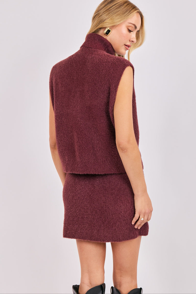 Crosby Fuzzy Turtleneck Sweater