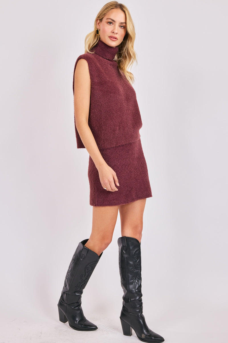 Crosby Fuzzy Turtleneck Sweater