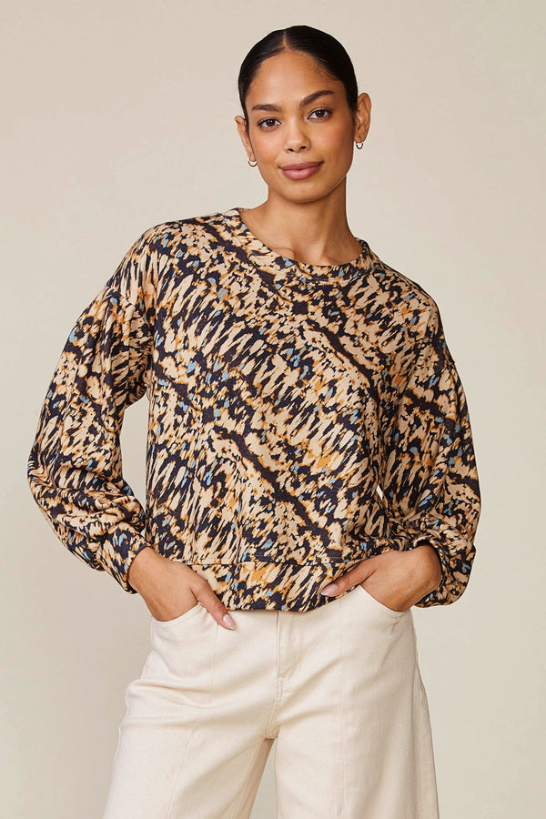 Multicolor Printed Pullover