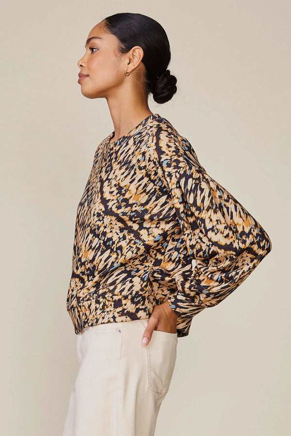 Multicolor Printed Pullover
