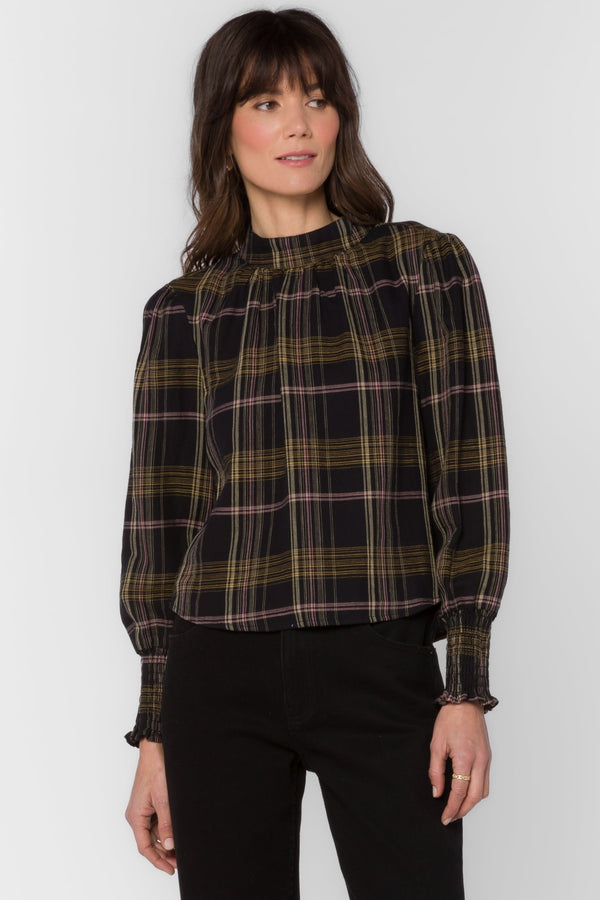 Arlene Multi Plaid Top
