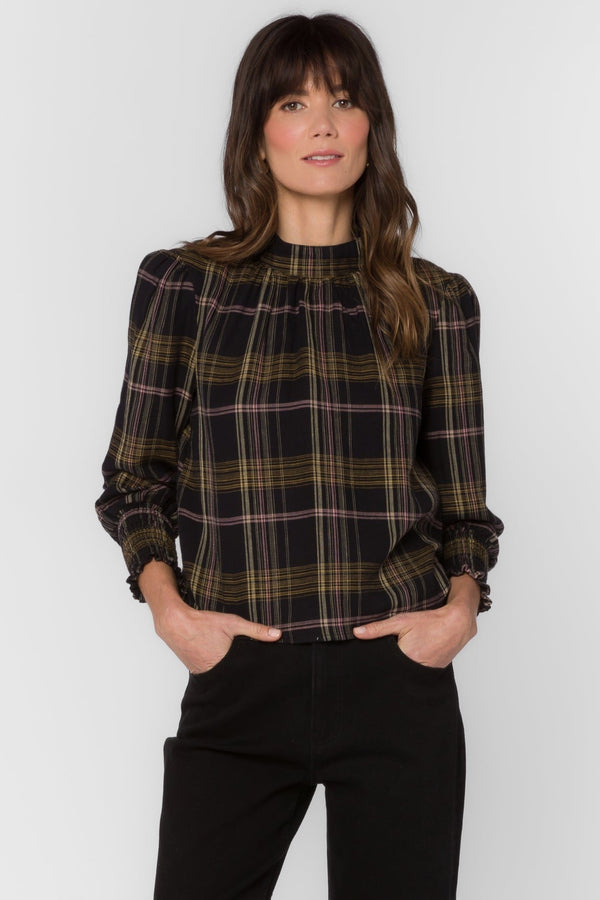 Arlene Multi Plaid Top