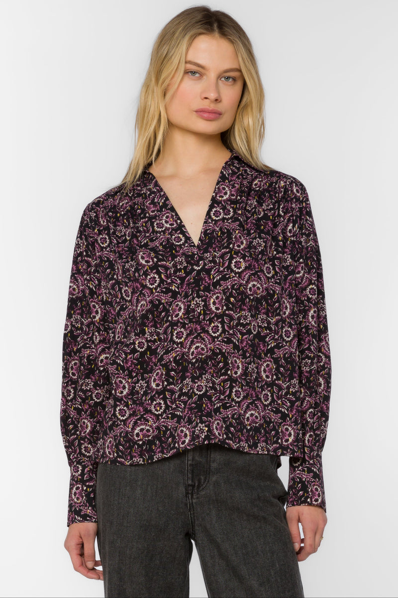 Beretta Floral Jacobean Top