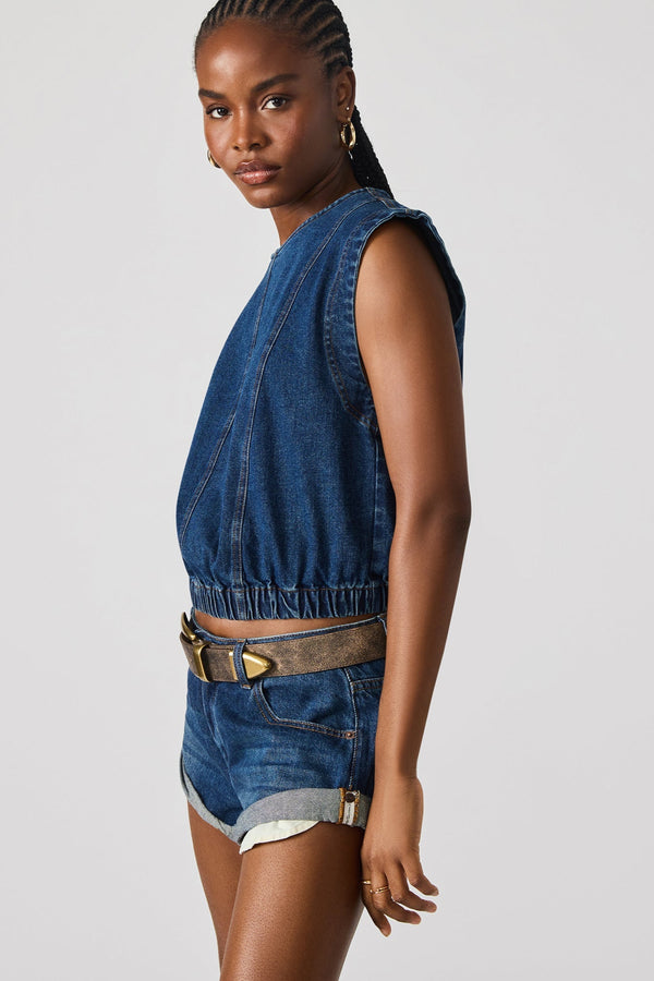 Leila Denim Top