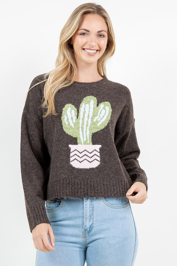 Cactus Knit Sweater