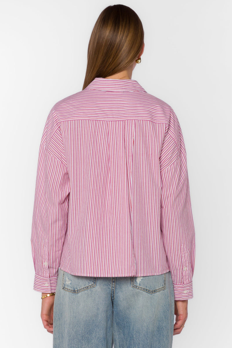 Brigette Pink Stripe Shirt
