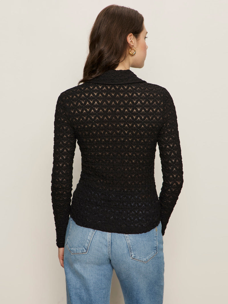 Dreamgirl Lace Button Up Top