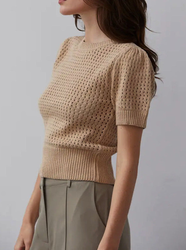 Flynn Netted Sweater Top