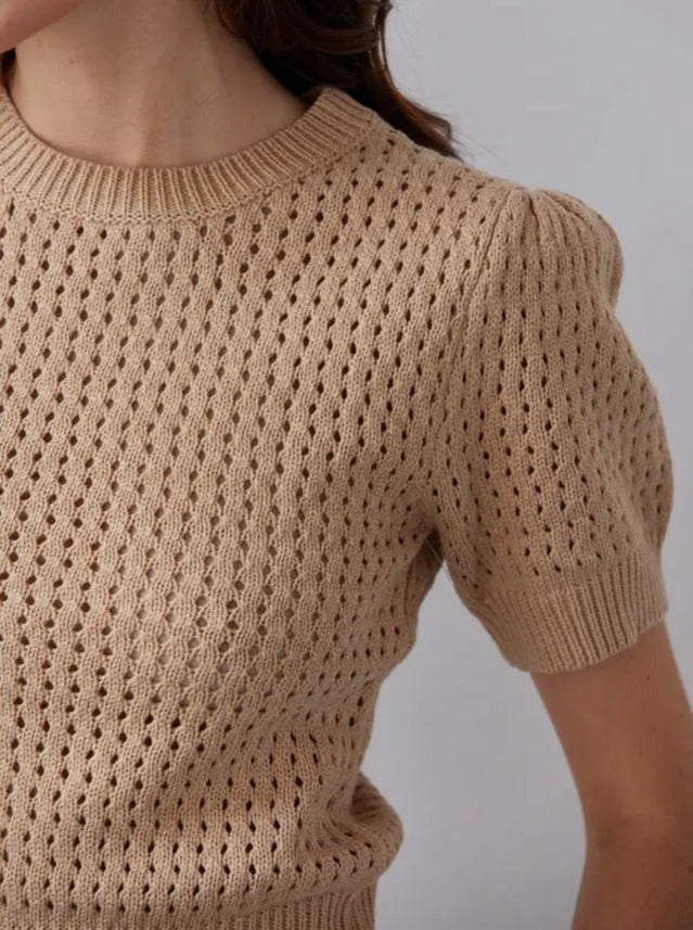 Flynn Netted Sweater Top