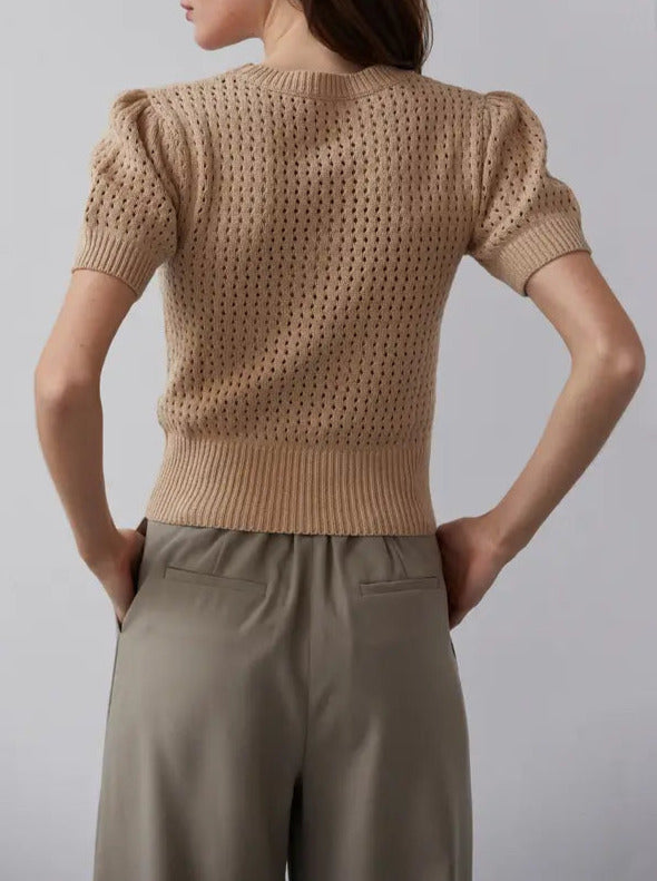 Flynn Netted Sweater Top