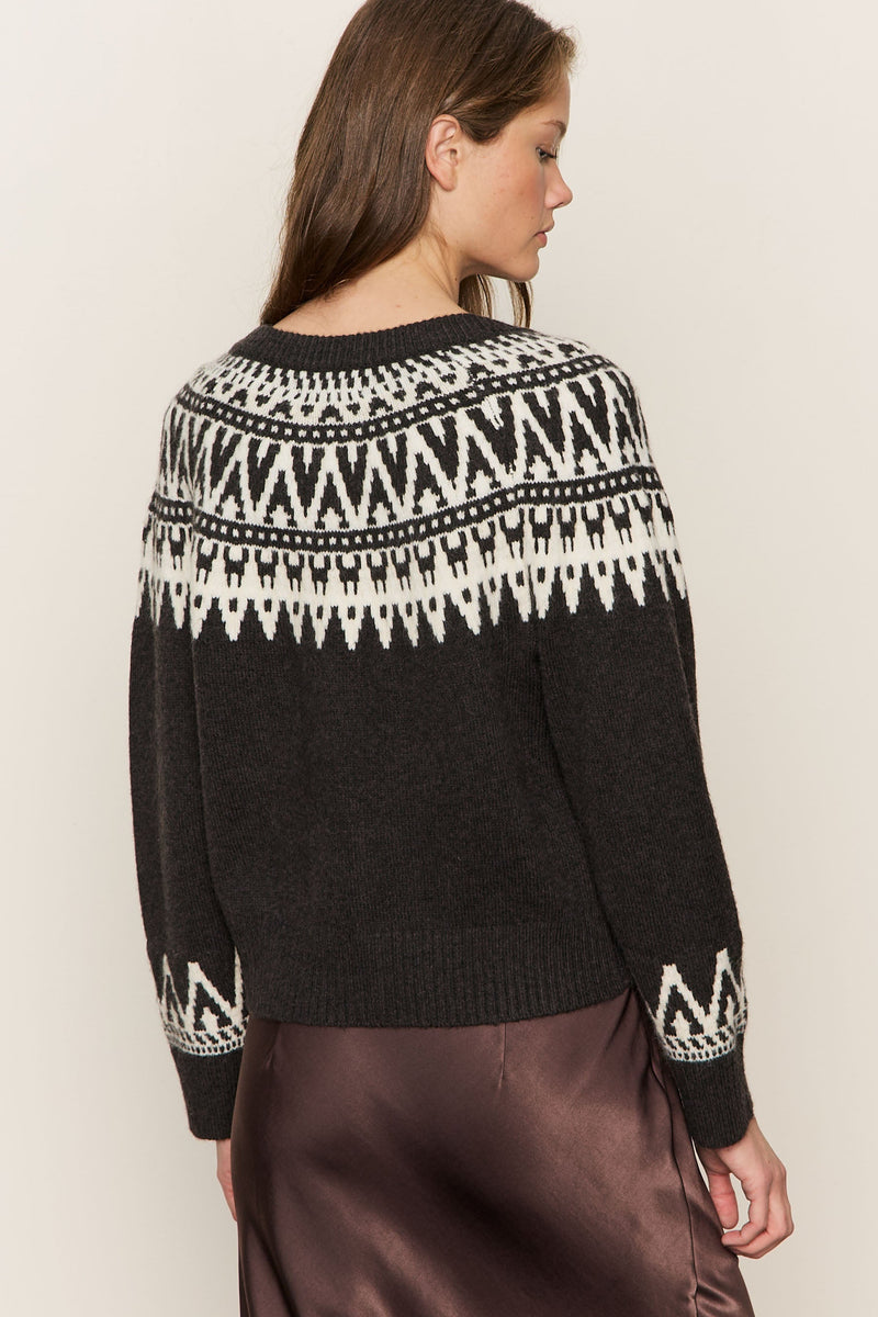 Fairisle Crewneck Cardi