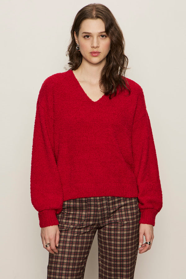 Teddy V-Neck Sweater