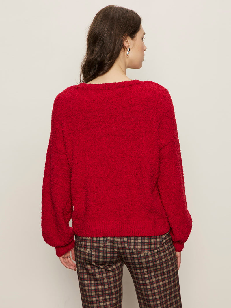 Teddy V-Neck Sweater