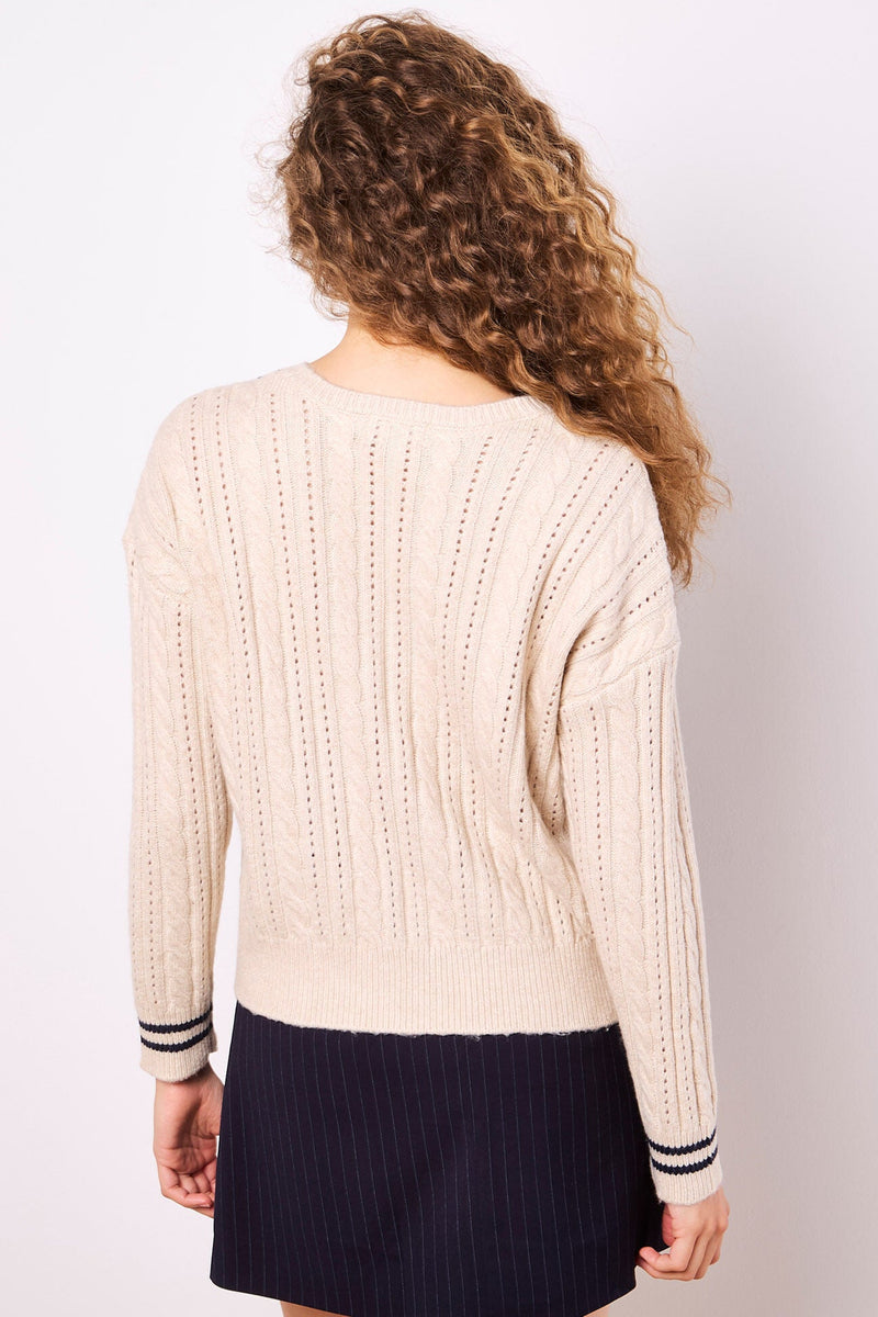 Cable Knit Cricket Sweater