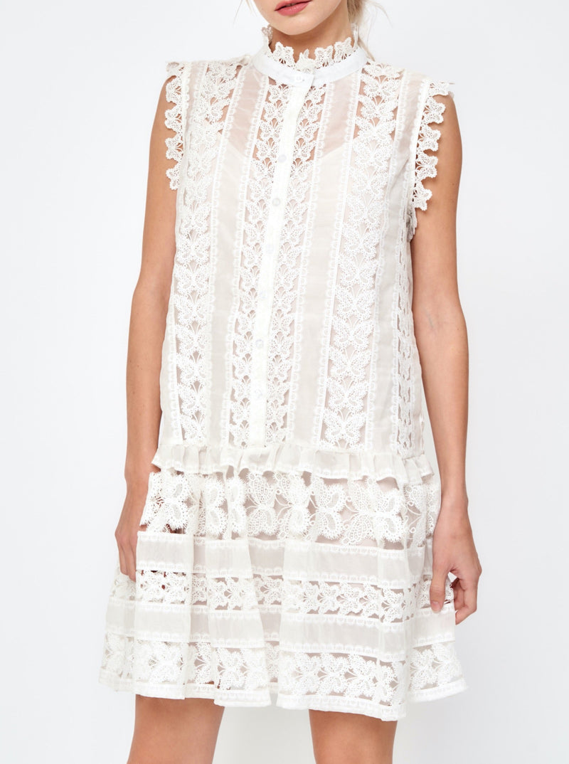 Cara Butterfly Crochet Dress