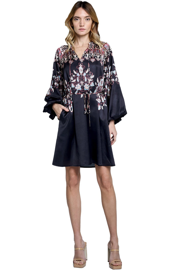 Liana Printed Pullover Mini Dress