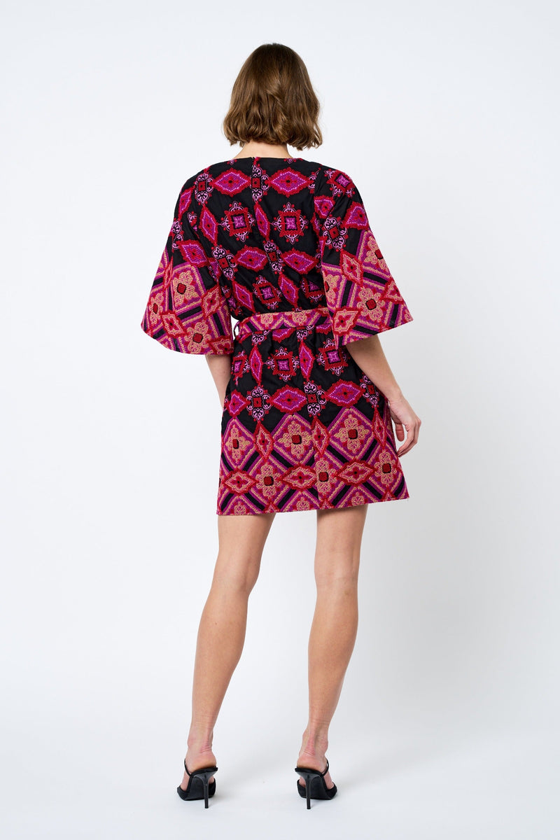 Daelyn Embroidered Mini Dress